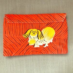 Pilcro Clutch with Dog design from Anthropologie